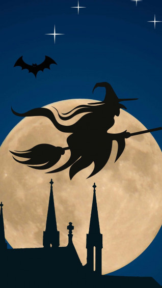 Halloween Witch Aesthetic Wallpaper