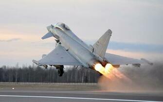 Wallpaper Of Aircraft Eurofighter Typhoon Jet Fighter Background