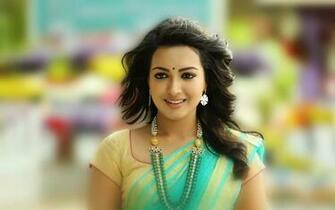 Catherine Tresa Superb New Looks In Saree HD Wallpaper