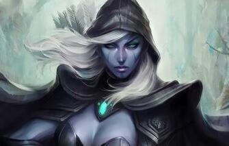 Wallpaper Look Girl Art Blonde Hood Cloak Arrows Artgerm