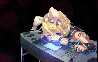 Kagamine Rin Vocaloid Detached Sleeves Wallpaper