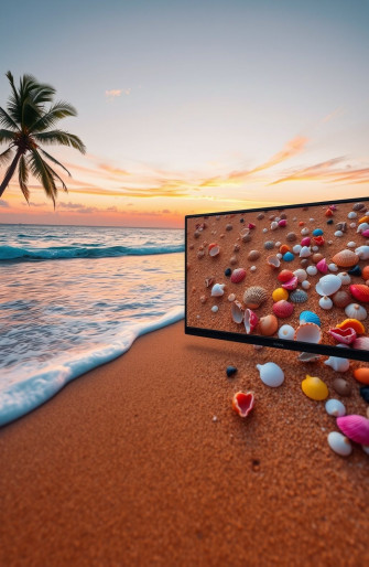 Dual Monitor Wallpaper Beach