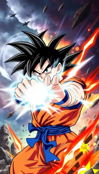Goku Kaioken Mobile Wallpaper