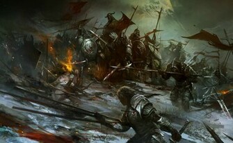 Orc Battle Wallpaper Background
