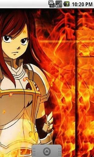 Ready For Action With Erza Fairy Tail Live Wallpaper Get It