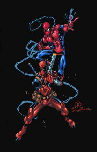 Dead Pool And Spiderman Commission Colors By Joeyvazquez