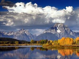 Mountains Landscapes Nature Autumn Forests Land Wallpaper