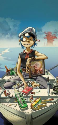 Gorillaz Boat Music Art Fan