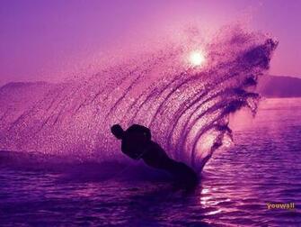 Skiing On The Water Wallpaper