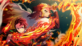 HD Desktop Wallpaper Anime Kyojuro Rengoku Tanjiro Kamado