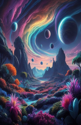 Alien Planet Landscapes Wallpaper