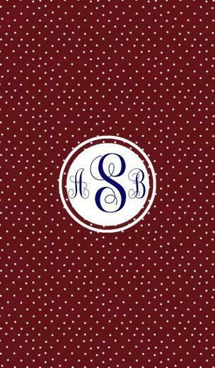 Swiss Dot Monogram Wallpaper For iPhone iPad