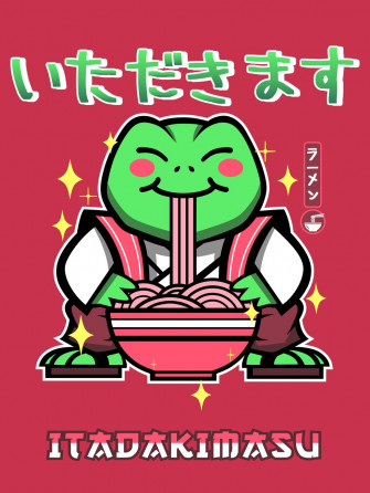 Frog And Ramen Wall Mural Buy Online At Europosters