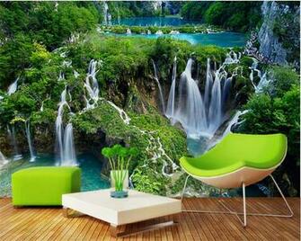 Beibehang Fashion Aesthetic Beautiful Wallpaper Naked Eye Forest
