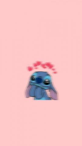 Stitch Pink Background