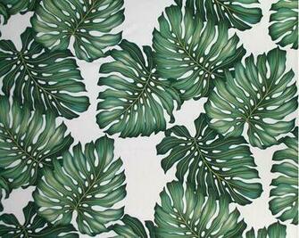 Palm Pattern Banana For Art Print Leaf Fabric