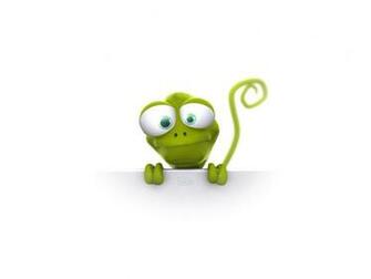 Cute 3d Alien Humour White