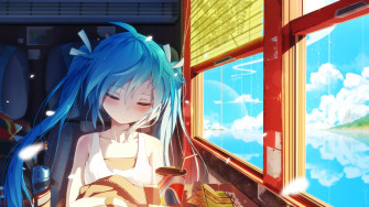 Anime Summer Girl Hatsune Miku 4k Wallpaper