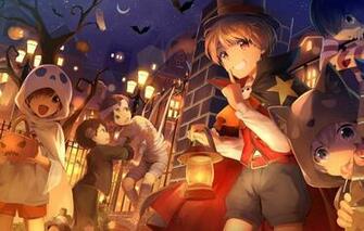 Wallpaper Night Children Anime Art Costumes Halloween Image
