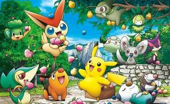 Anime Pokemon Pikachu Pok Mon Snivy Tepig