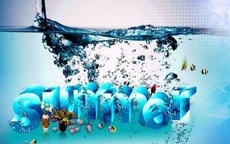 3d Background Summer Wallpaper