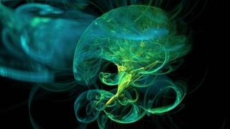 Green And Yellow Abstract Nicotine Fume Image High