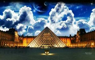 Over The Louvre Wallpaper