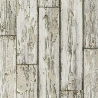Distressed Wood Panel Wild Garden Clarke Wallpaper