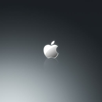 Grey Apple Logo iPad Wallpaper iPadflava