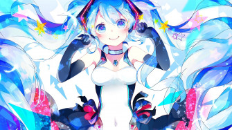 Anime Cute Girl Hatsune Miku Vocaloid 4k Wallpaper