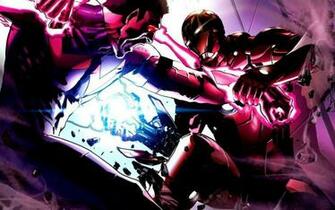 Iron Man Vs Wonderman Avengers Comics Battle Superhero Art
