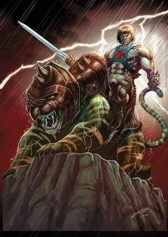 He Man And Battlecat Thundercats 80s Cartoons Masters