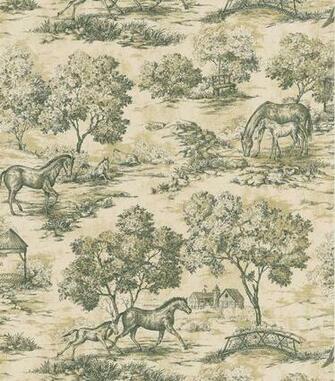 Black Horse Toile Wallpaperappaloosa Wallpaper
