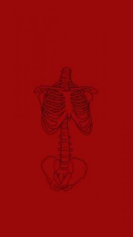 Skeleton Wallpaper Lockscreen Red Skeletons Aesthetic