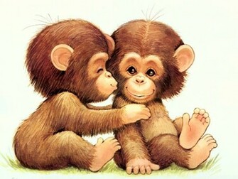 Cute Cartoon Monkey Wallpaper Full HD
