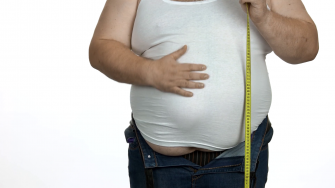 Fat Man Touching Belly Obese With Stock Footage Sbv Wallpaper