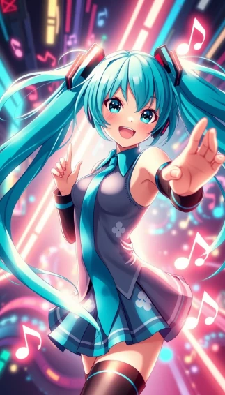 Hatsune Miku Phone Wallpaper