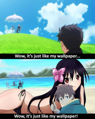 Anime Meme Background Wallpaper