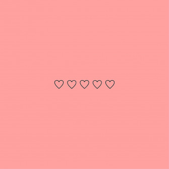 Minimalist Pastel Pink Heart Aesthetic Wallpaper