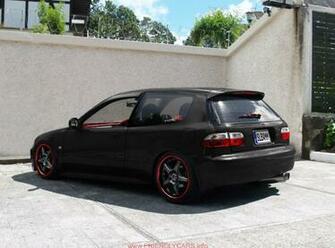 Awesome Purple Honda Civic Hatchback Modified Car Image HD