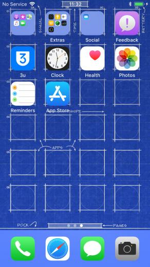 New Designed Blueprint Wallpaper For iPhone X And