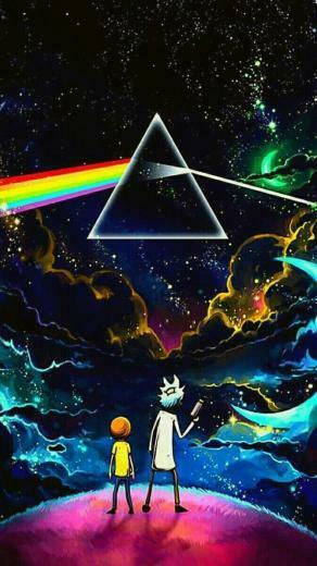 Rick And Morty Trippy Spaceship Wallpaper Top