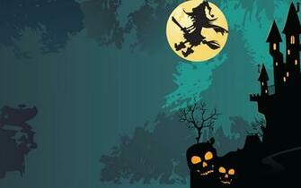Wallpaper Castles Halloween Digital Art