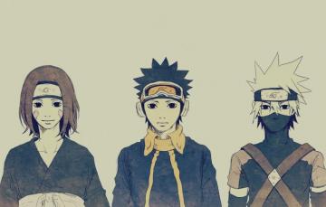 Wallpaper Naruto Art Kakashi Rin Obito Team Minato Image For