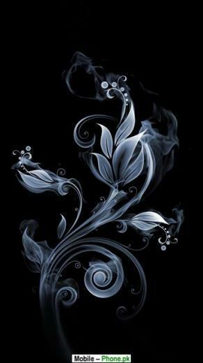 Black Flowers Background Wallpaper Mobile Pics