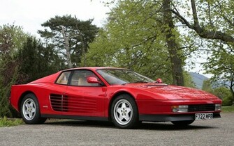 Red Ferrari Testarossa Wallpaper
