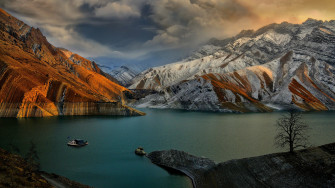 Lake And Mountains 5k HD 4k Wallpaper Image