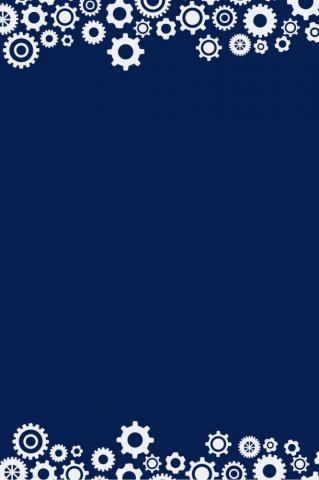Blue Business Technology Mechanical Gear Advertising Background