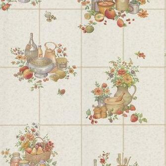 Pajer Mauve Vintage Fruit Tile Wallpaper Other Home Walmart