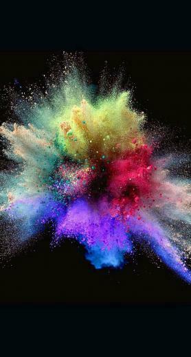 Chalk Explosion Art Background HD Wallpaper